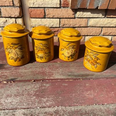 Holiday DesignsGolden Ceramic Kitchen Canister Set (LR-BM)