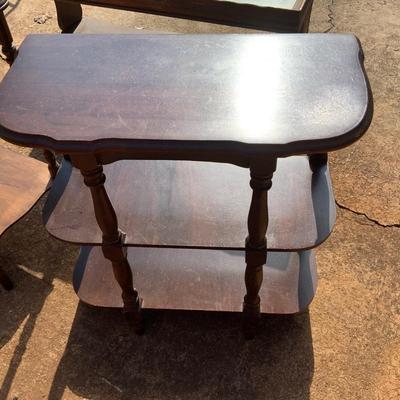 Lot of 3 vintage side tables/coffee table