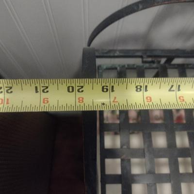 Metal Scroll Design Shelving Unit- Folding Shelves- Approx 19 1/2" Wide, 10" Deep, 35" Tall