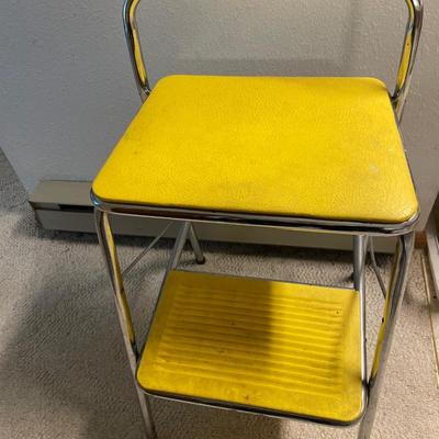 Yellow folding stool