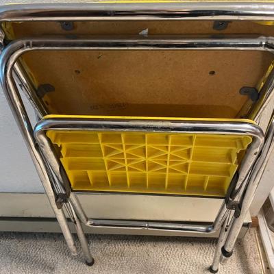 Yellow folding stool