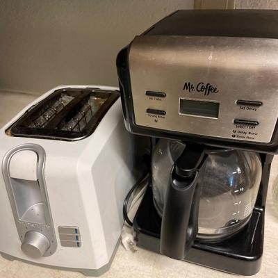 Coffee maker and toaster