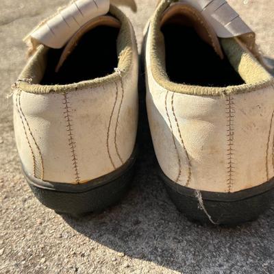 Large Lot of Two Vintage Golf Bags, Clubs and One Pair of Shoes