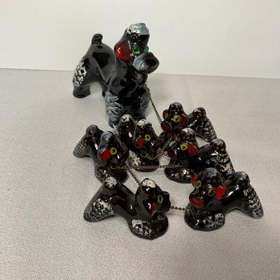 Vintage Royal Japan Ceramic Spaghetti Poodles