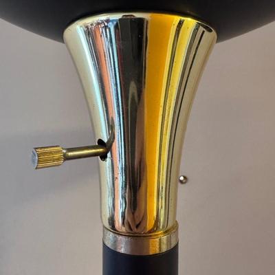 Two Art Deco Style Torchiere Floor Lamps (LR-DZ)