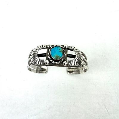 1230 Silver Turquoise Cuff Bracelet