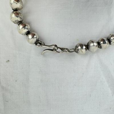 1235 Vintage Squash Blossom Silver Necklace