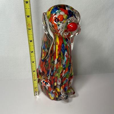 Murano Tall Multicolored Poodle