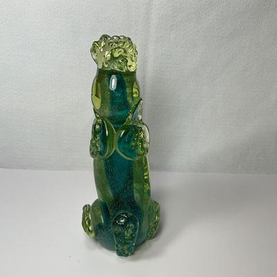 Murano Blue/Green Poodle