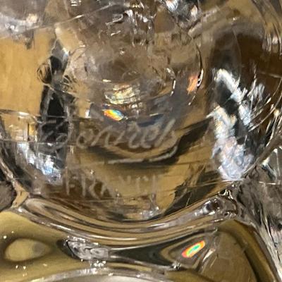 Daum France Clear Crystal 9” Poodle