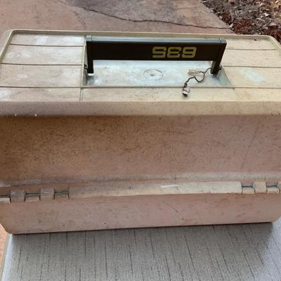 Vintage Rebel Tackle Box full of fishing items