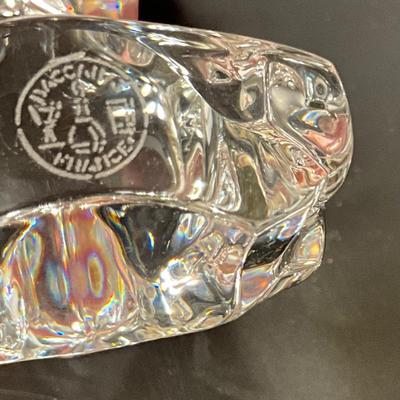 Rare, Baccarat Clear Crystal 5” Poodle Dog