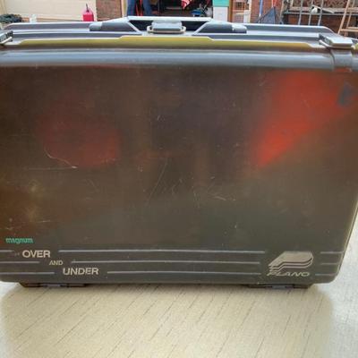 Magnum Over and Under Plano Box full of fishing lures and more