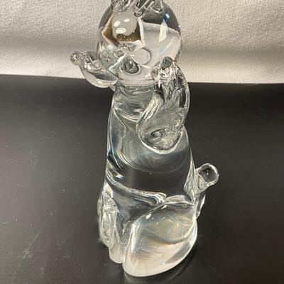 Heavy Clear Crystal Poodle