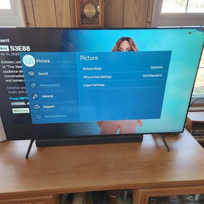 Samsung 55" Tv UN55Tu700DF Tested w Remote Smart TV Netflix Prime Video