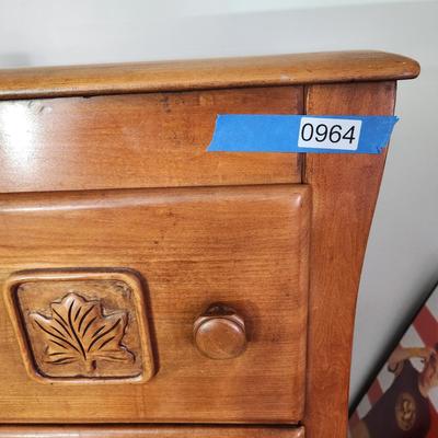 Vintage Virginia House Solid Maple Wardrobe Dresser Chest 36x18x57
