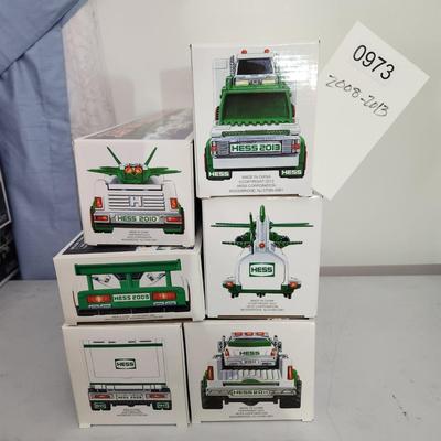 6 Hess Trucks 2008 2009 2010 2011 2012 2013