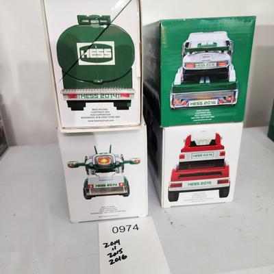 4 Hess Trucks 2014 2014 2015 2016