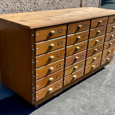 Antique 24 Drawer Apothecary Cabinet - once the property of The Museum of Riverside, CA