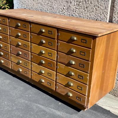 Antique 24 Drawer Apothecary Cabinet - once the property of The Museum of Riverside, CA