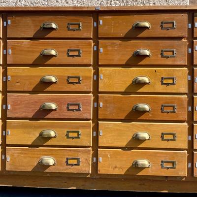 Antique 24 Drawer Apothecary Cabinet - once the property of The Museum of Riverside, CA