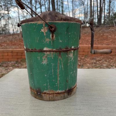 Vintage Rustic Maid of Honor Hand Crank Ice Cream Maker