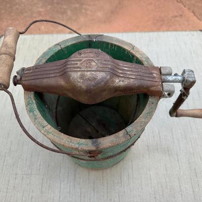 Vintage Rustic Maid of Honor Hand Crank Ice Cream Maker
