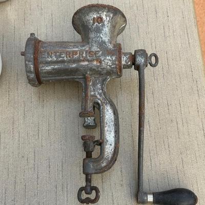 Vintage Meat Grinder, Pan and More!