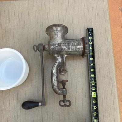 Vintage Meat Grinder, Pan and More!