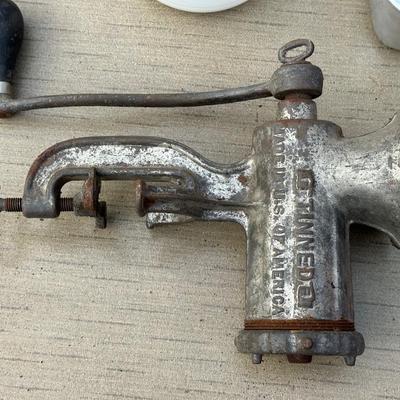 Vintage Meat Grinder, Pan and More!