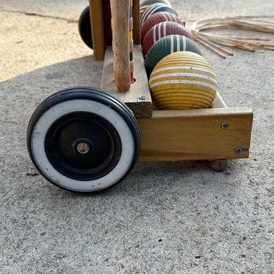 Vintage Forster Wooden Croquet Set