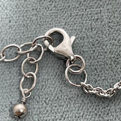 Sterling Silver and Pearl Y Necklace