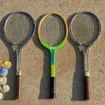 Lot of 3 Vintage Wilson Raquets including T2000s