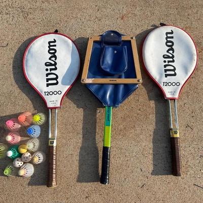 Lot of 3 Vintage Wilson Raquets including T2000s