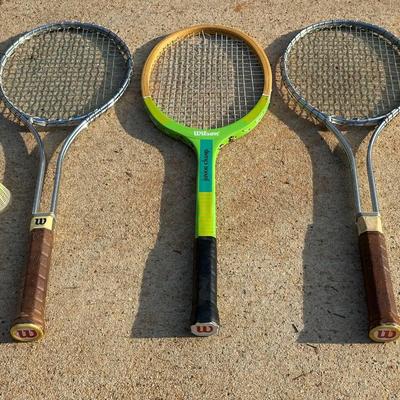 Lot of 3 Vintage Wilson Raquets including T2000s