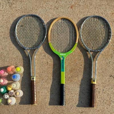 Lot of 3 Vintage Wilson Raquets including T2000s