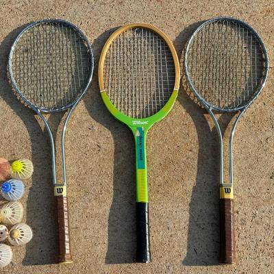 Lot of 3 Vintage Wilson Raquets including T2000s
