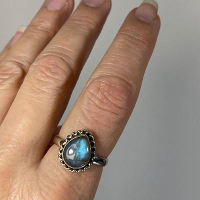 Labradorite and Sterling Silver ring 10