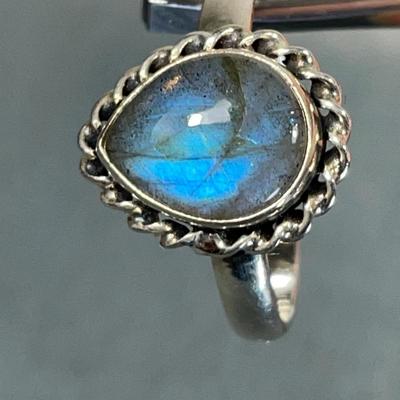 Labradorite and Sterling Silver ring 10