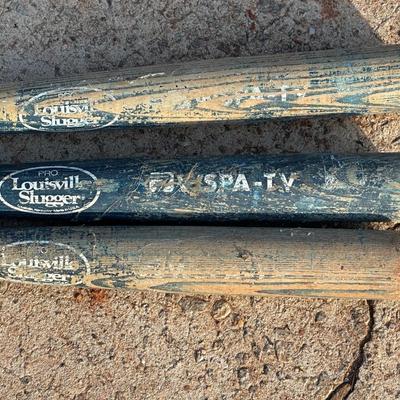 Lot of Vintage Sporting Items including Louisville Slugger Bats!