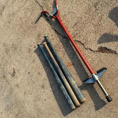 Lot of Vintage Sporting Items including Louisville Slugger Bats!