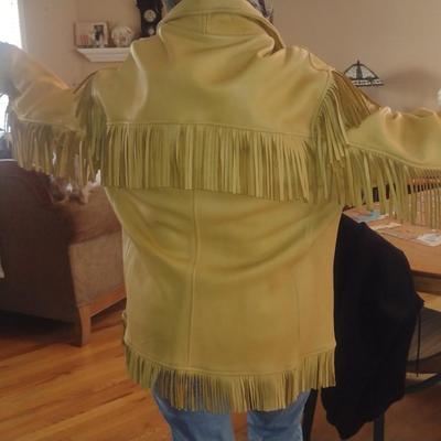 Berman Buckskin Co. Genuine Buckskin Coat with Fringe- Size 50