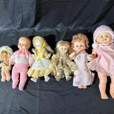 Lot of 6 Vintage Dolls