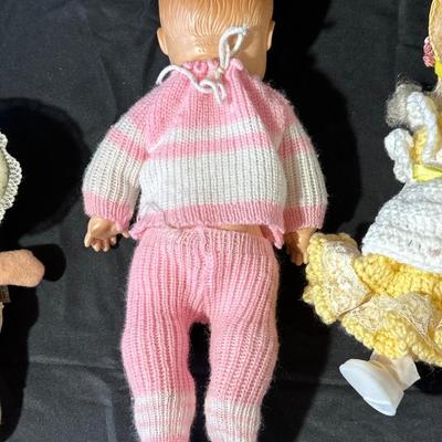 Lot of 6 Vintage Dolls