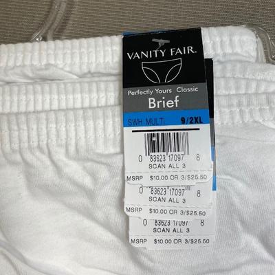 Vanity Fair White cotton briefs 9/2XL