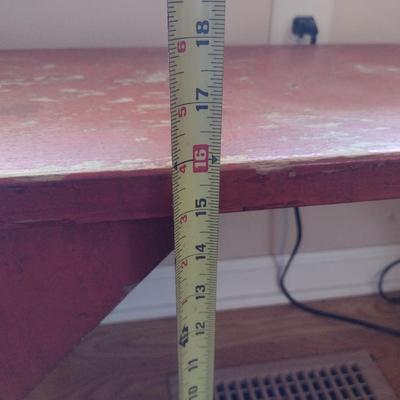 Vintage Painted Wooden Bench/Accent Table- Approx 35 3/4" Long