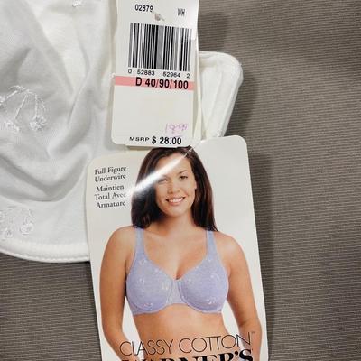 Warners White 40 D Full Figure Bra New!