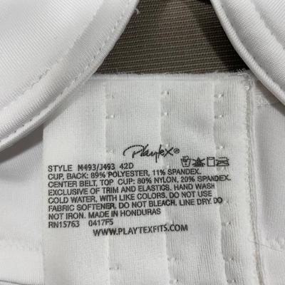 Playtex White 42 D Cool Underwire Bra New!