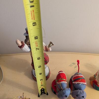 Plastic Fabric Porcelain Paper Mache Circus Figures Lot 6