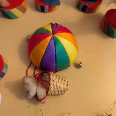 Plastic Fabric Porcelain Paper Mache Circus Figures Lot 6